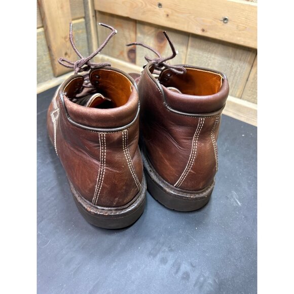 Allen Edmonds Logan Brown Leather Ankle Boots Size 9D Mens - Picture 7 of 9